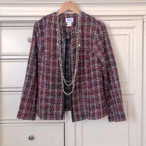 BFA Classics Women's Red Tweed Jacket